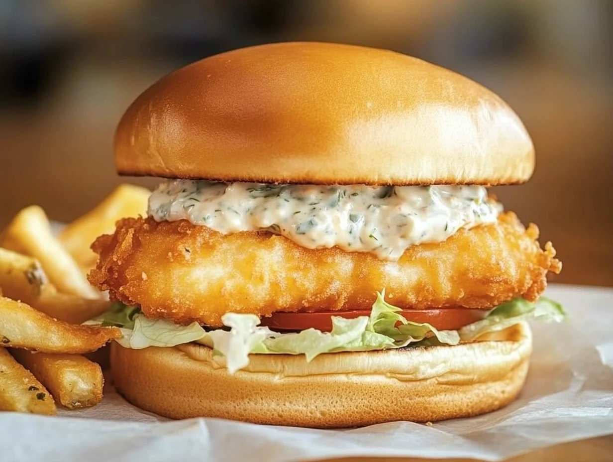 FRIED COD FISH SANDWICH - CuisineCove