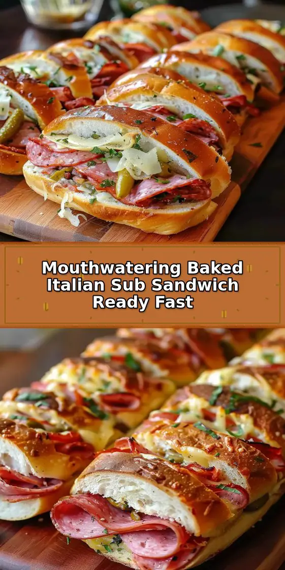 Baked Italian Sub Sandwiches