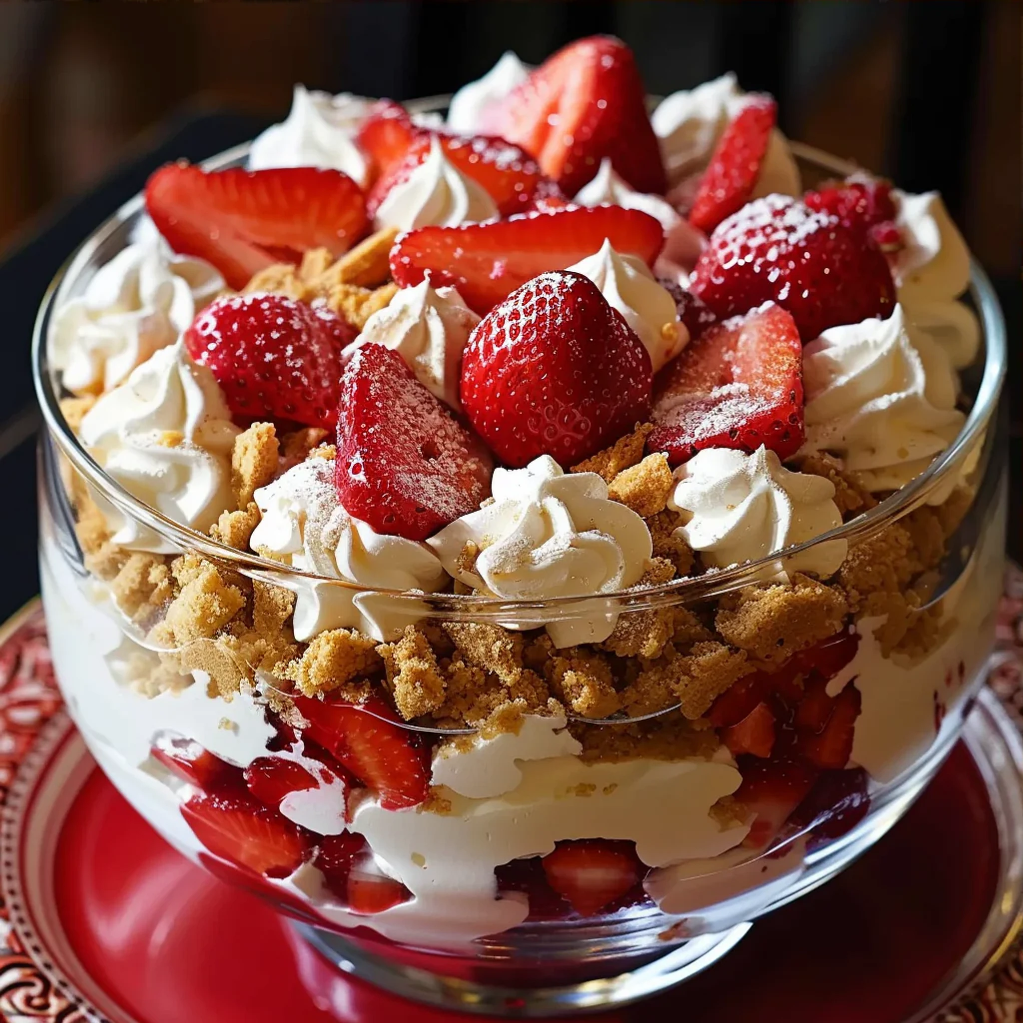 Easy Strawberry Cheesecake Trifle Recipe You’ll Love - Recipe Image
