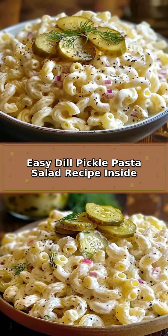 Classic Dill Pickle Macaroni Salad
