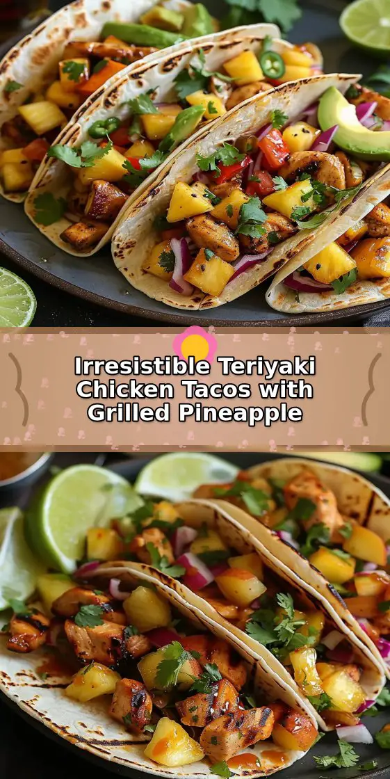 Teriyaki Chicken Tacos Pineapple