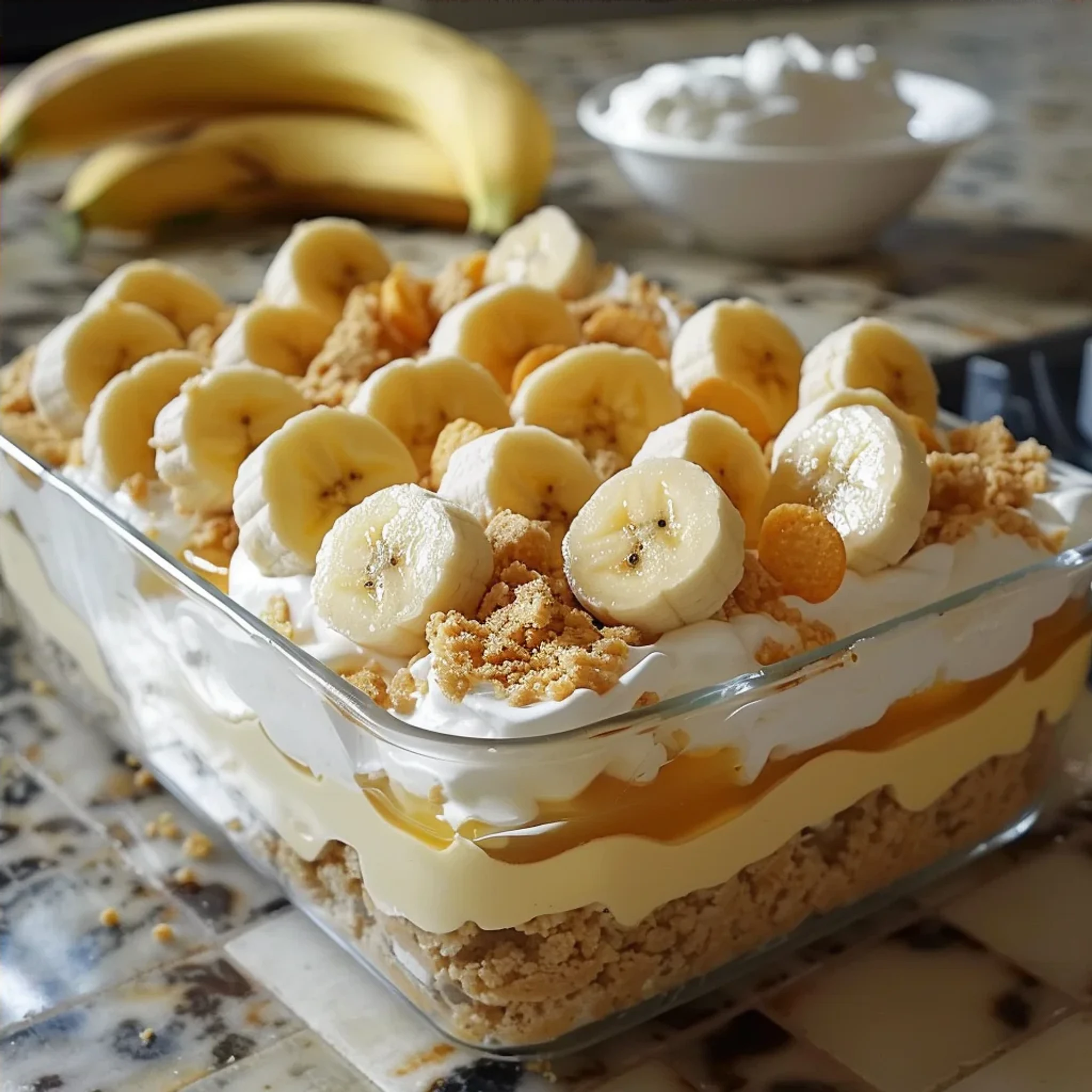Layered Banana Pudding Lush: Best No-Bake Dessert Recipe - Recipe Image