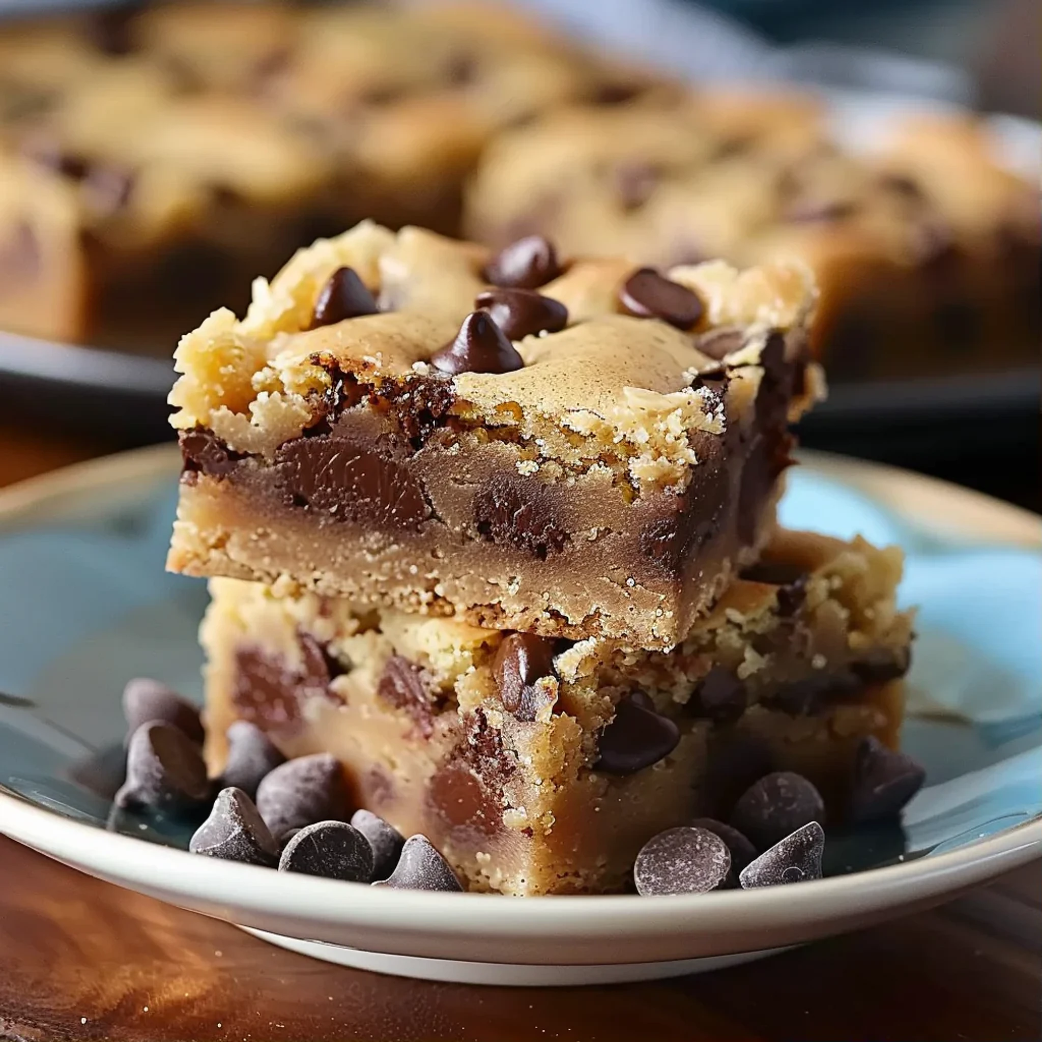 Melt-in-Your-Mouth Chocolate Chip Cookie Bars Recipe - Recipe Image