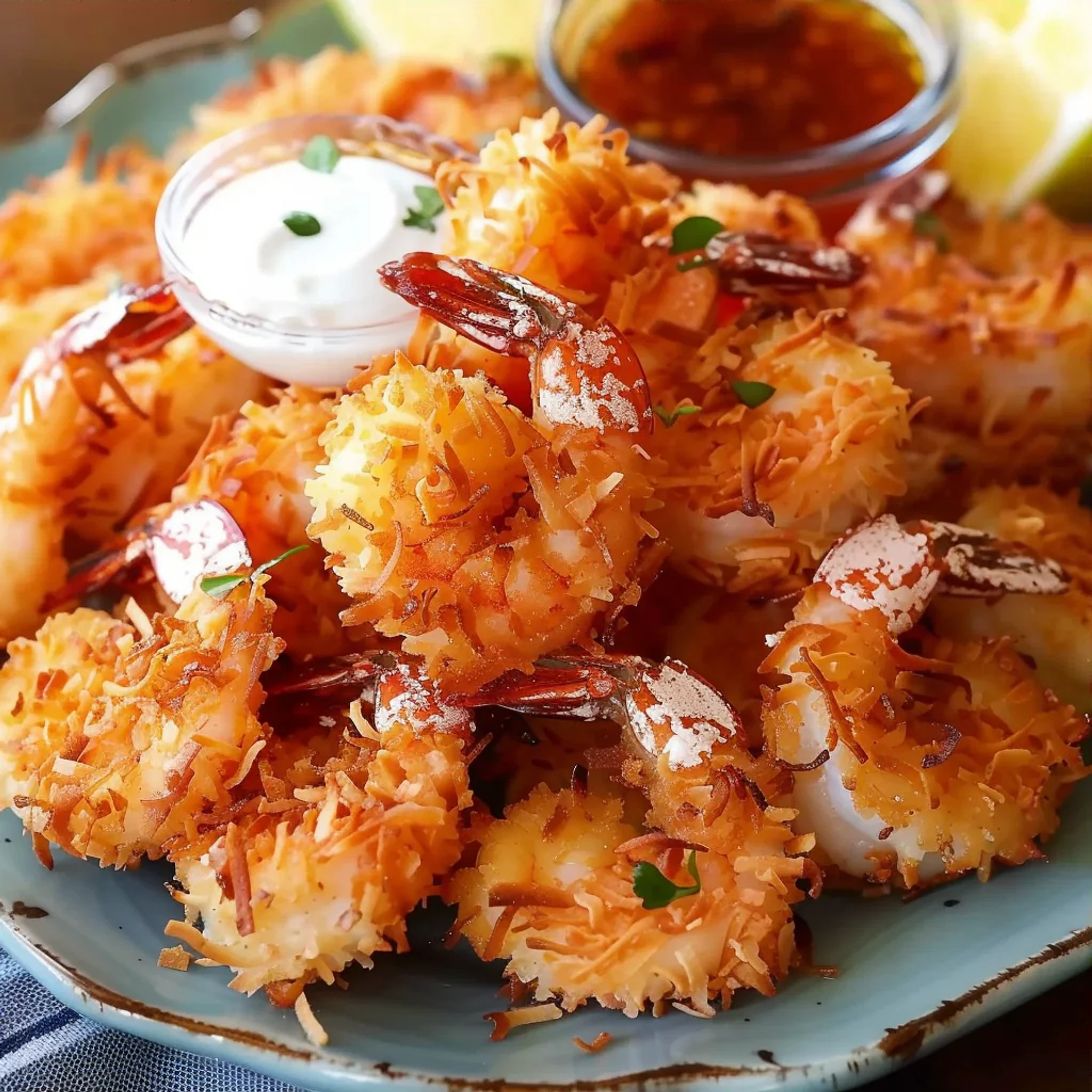 Copycat Red Lobster Coconut Shrimp with Easy Sauce Recipe - Recipe Image