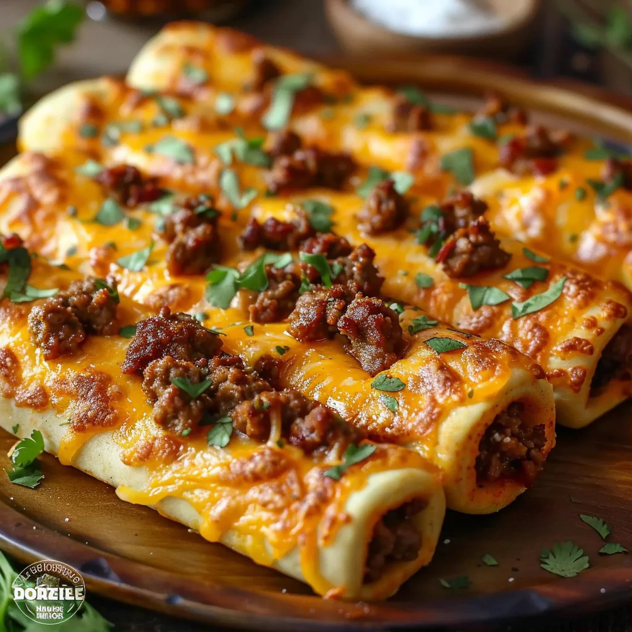 Easy Cheesy Taco Sticks in Crescent Roll Dough Recipe - Recipe Image