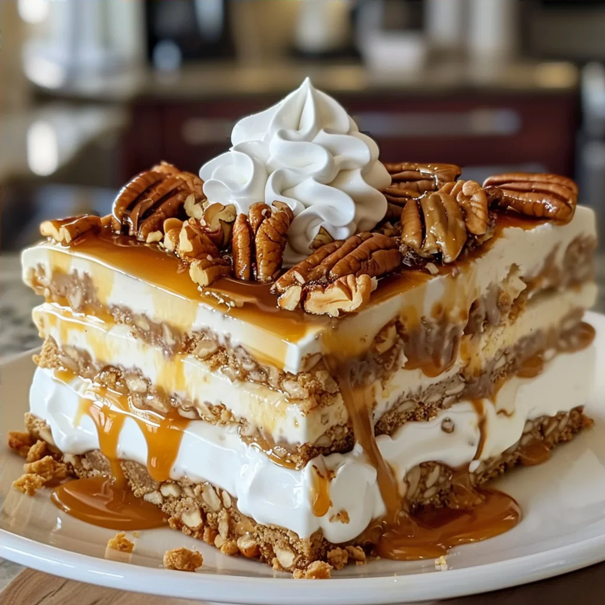 Easy No-Bake Pecan Pie Lasagna Recipe for Gatherings - Recipe Image