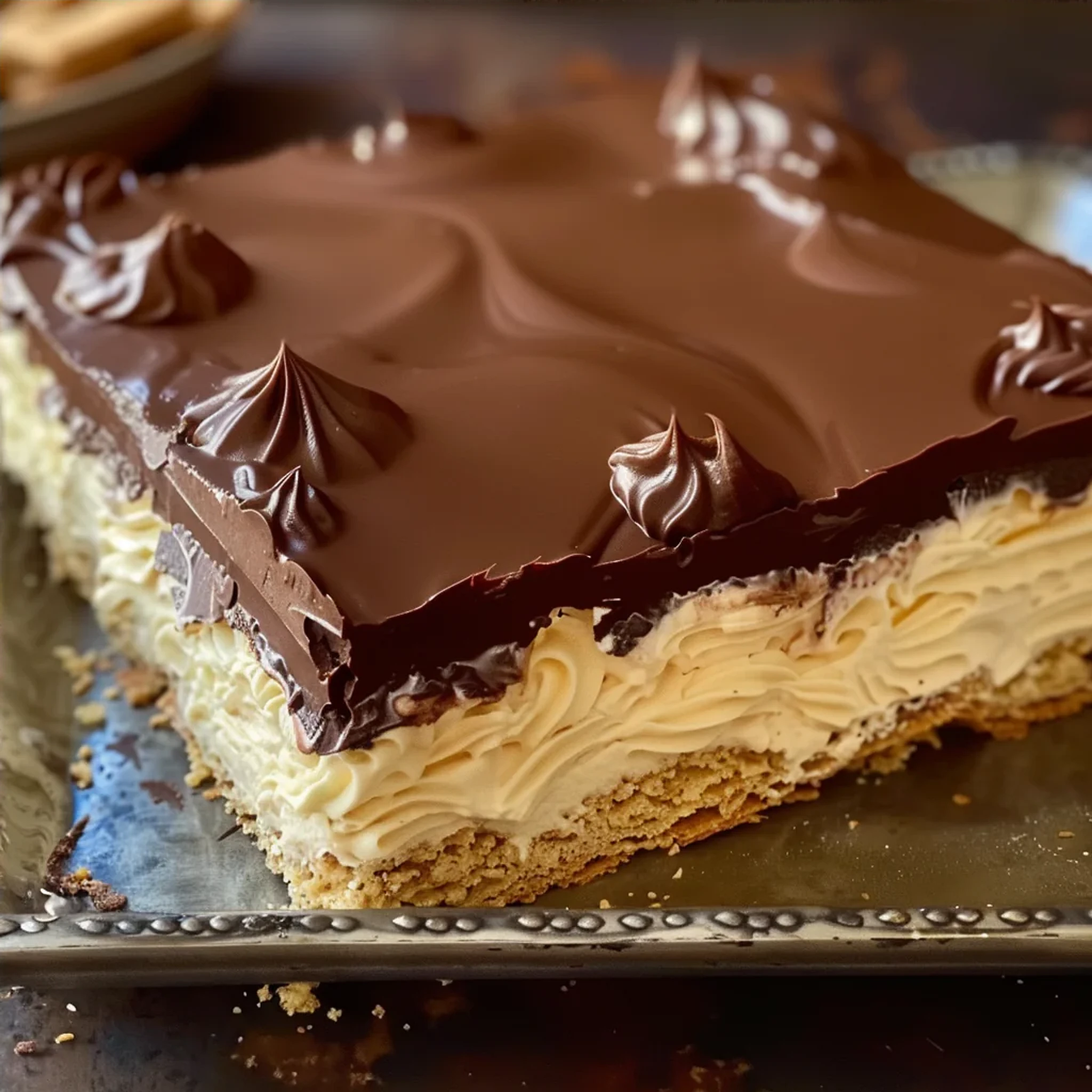 No-Bake Chocolate Éclair Cake: Easy Recipe for Chocolate Lovers - Recipe Image