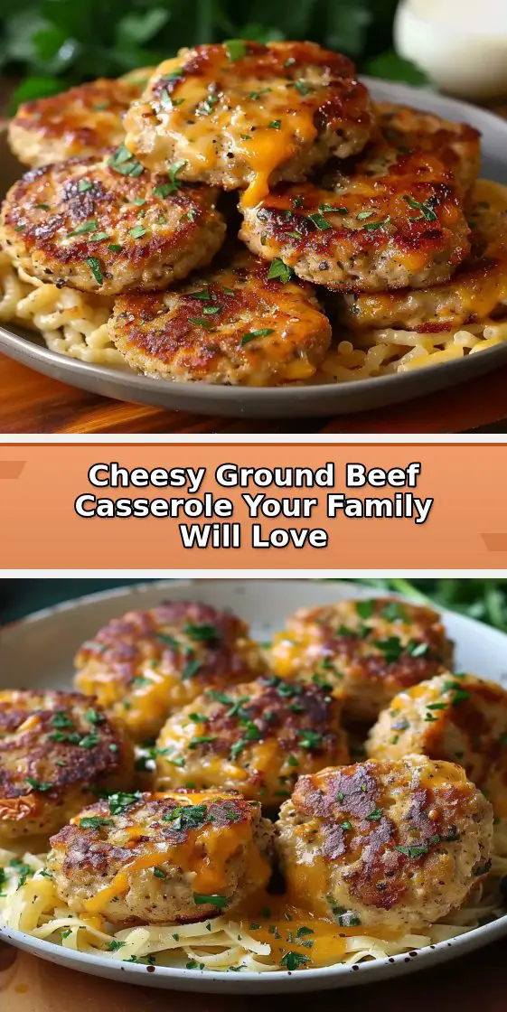 Cheesy Baked Meat Patties