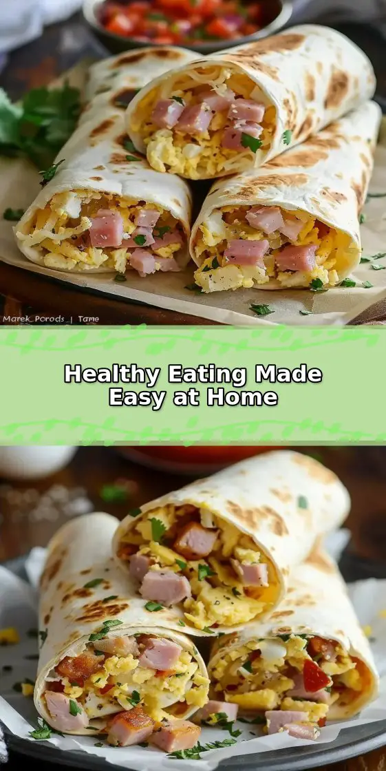 Ham Breakfast Burritos