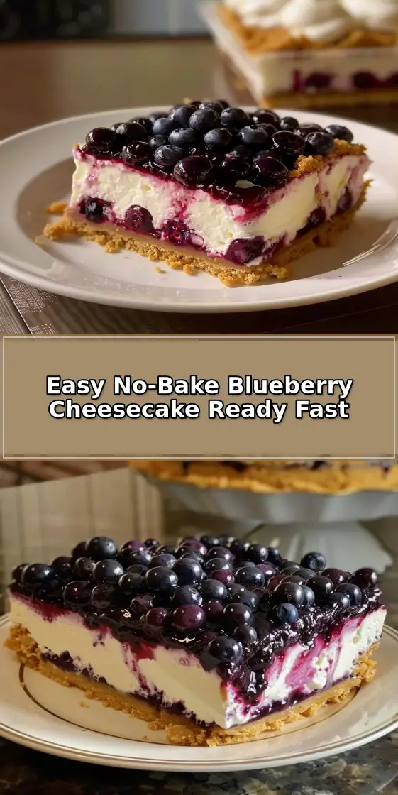 No-Bake Blueberry Cheesecake
