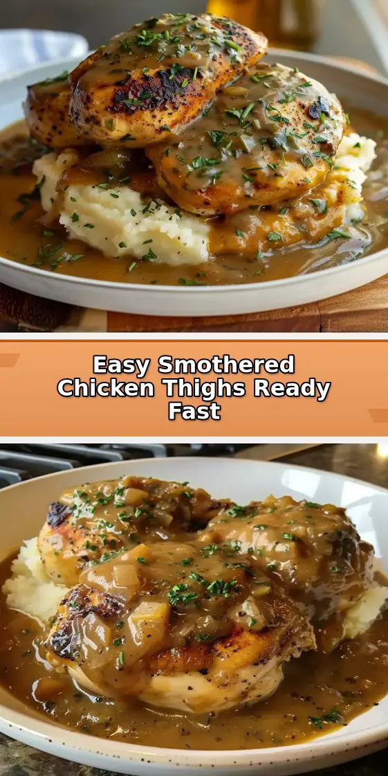 Smothered Chicken Thighs Gravy