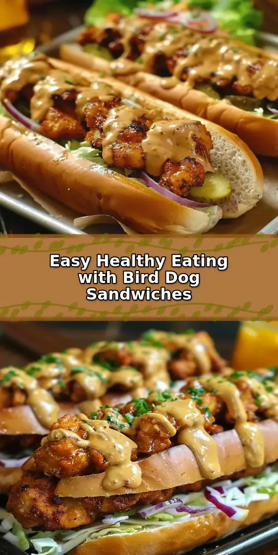 South Carolina Bird Dog Sandwiches