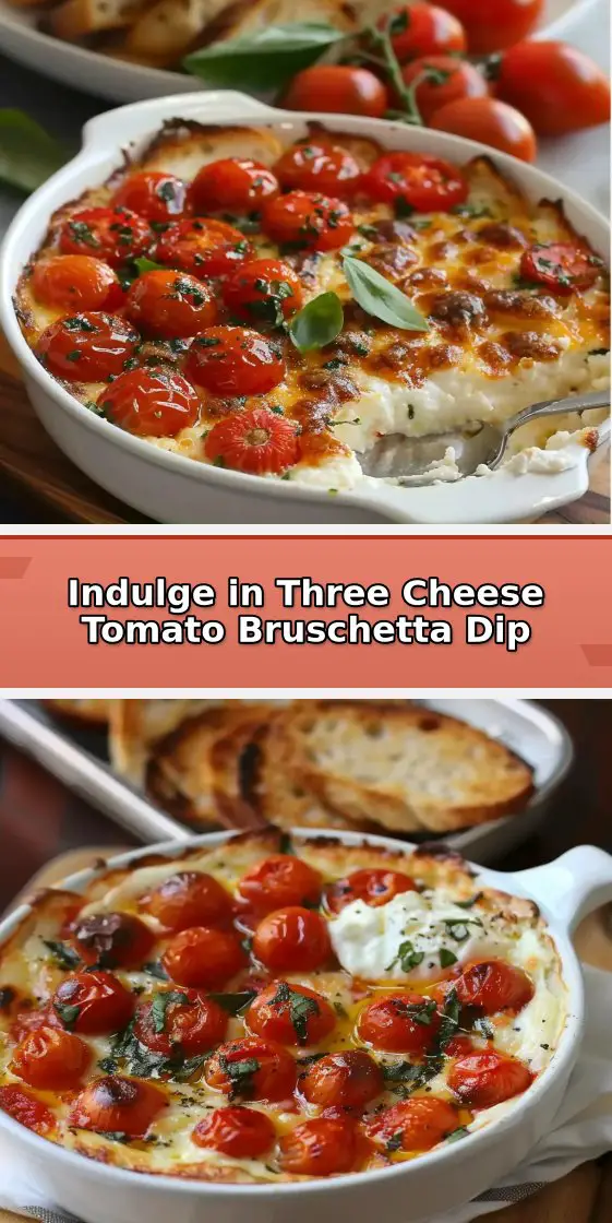 Three-Cheese Tomato Bruschetta Dip