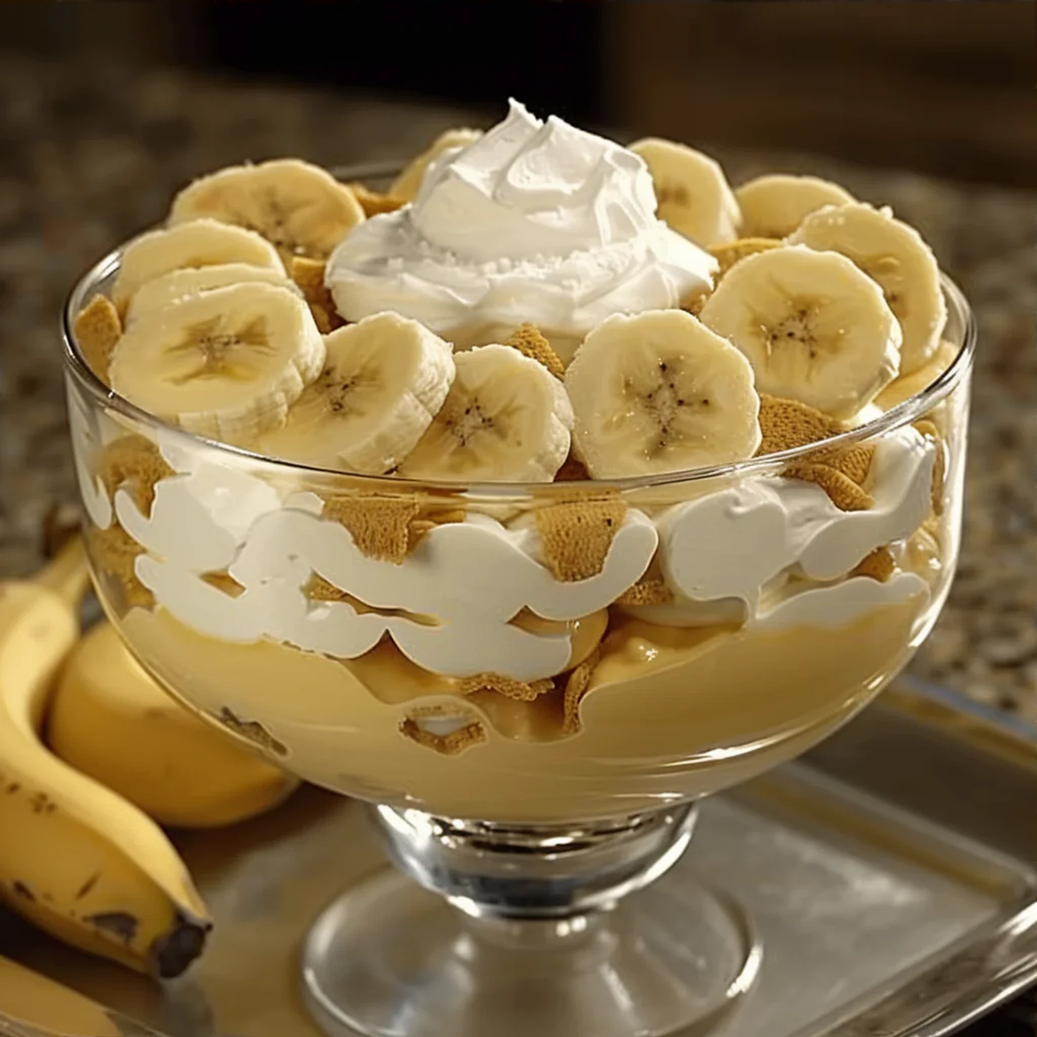 Easy Banana Pudding Trifle Recipe with Vanilla Wafers - Recipe Image