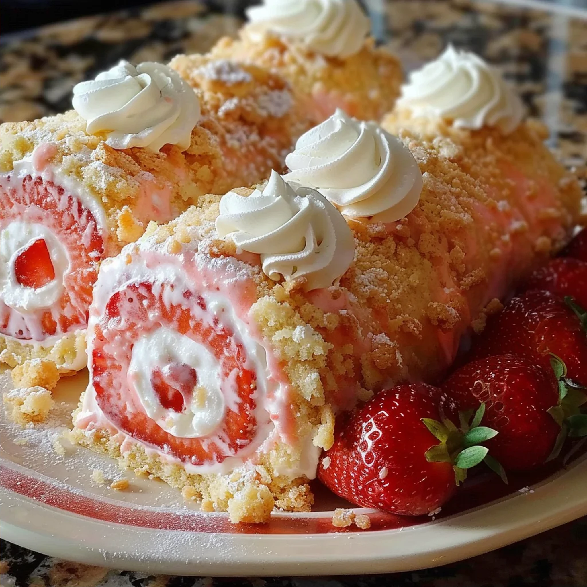Strawberry Shortcake Cheesecake Rolls: Easy Recipe Guide - Recipe Image