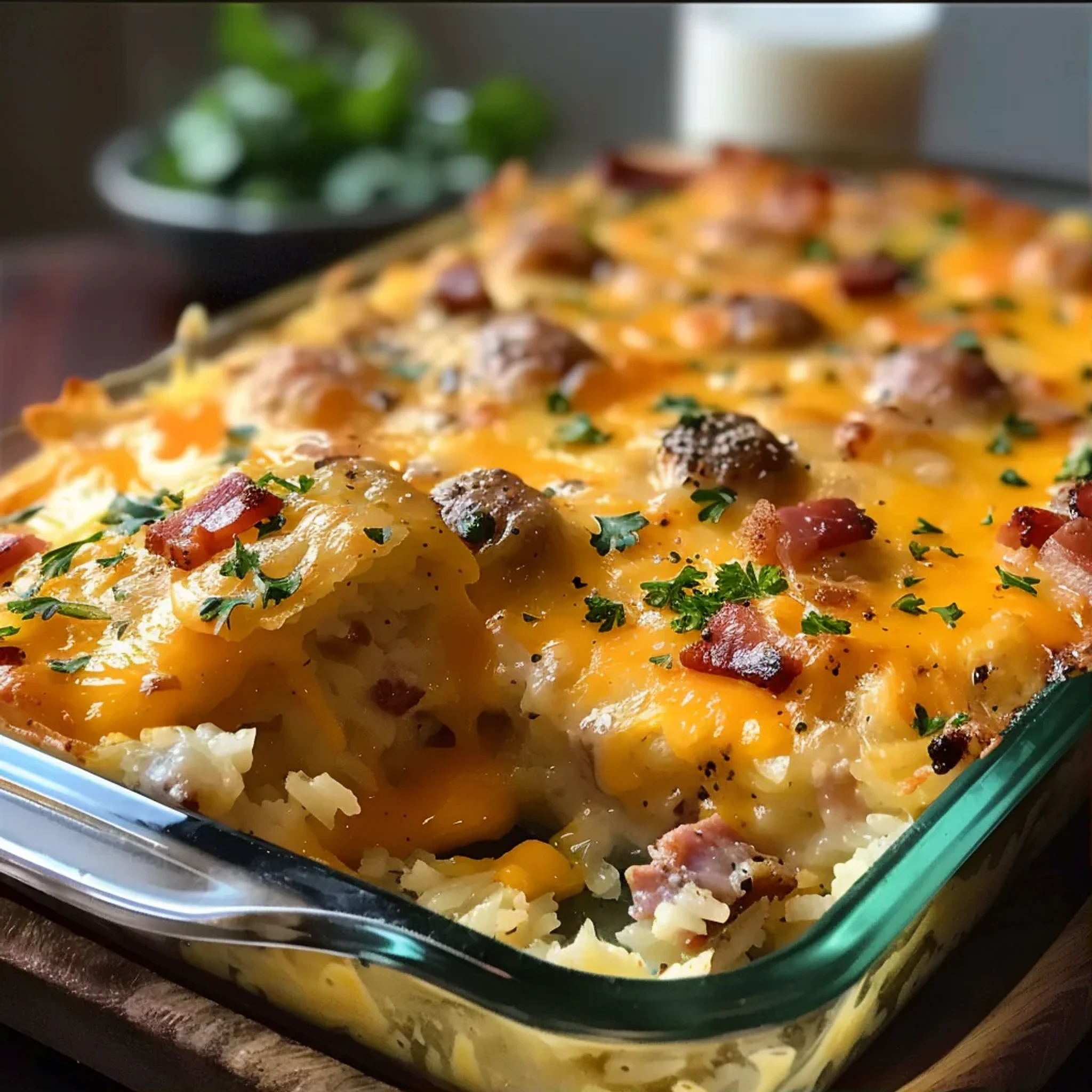 Cheesy Sausage Breakfast Casserole: Easy Morning Recipe - Recipe Image