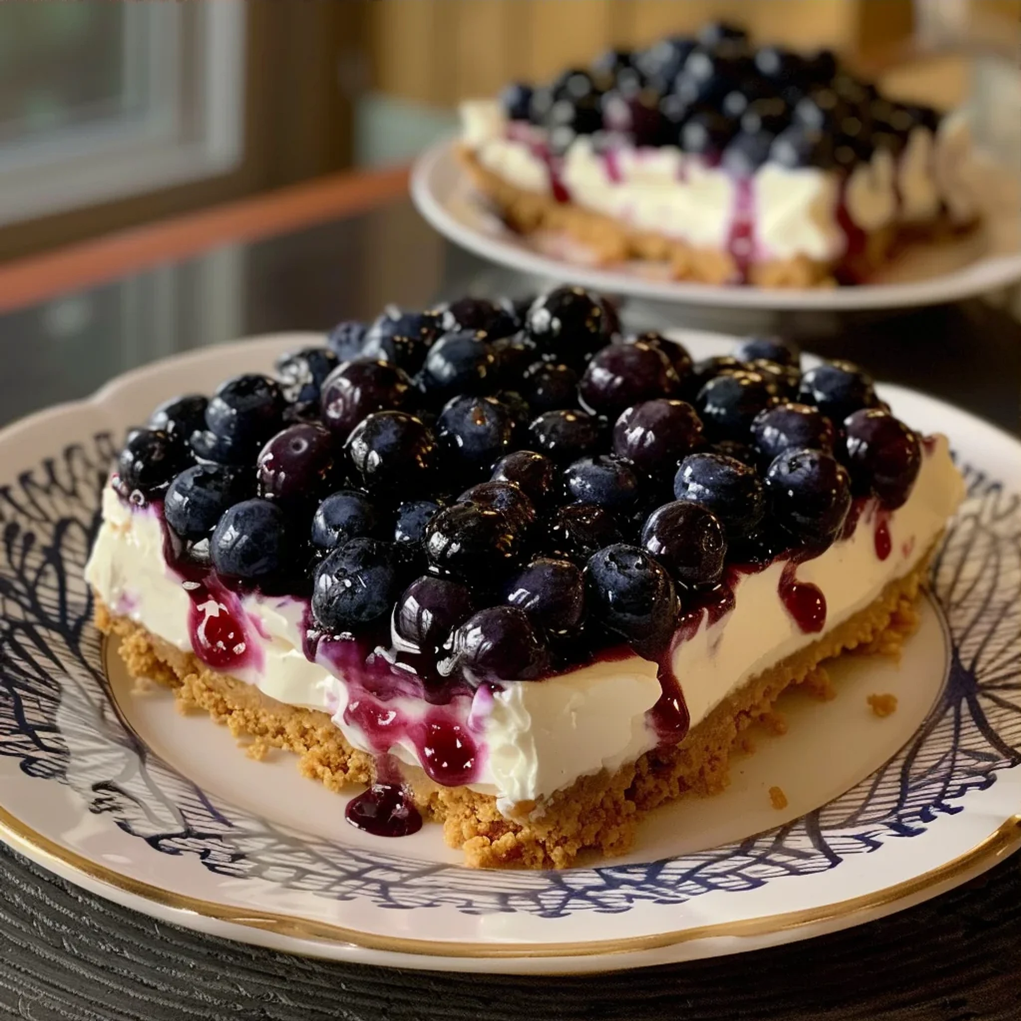 No-Bake Blueberry Cheesecake Recipe for Quick Desserts - Recipe Image