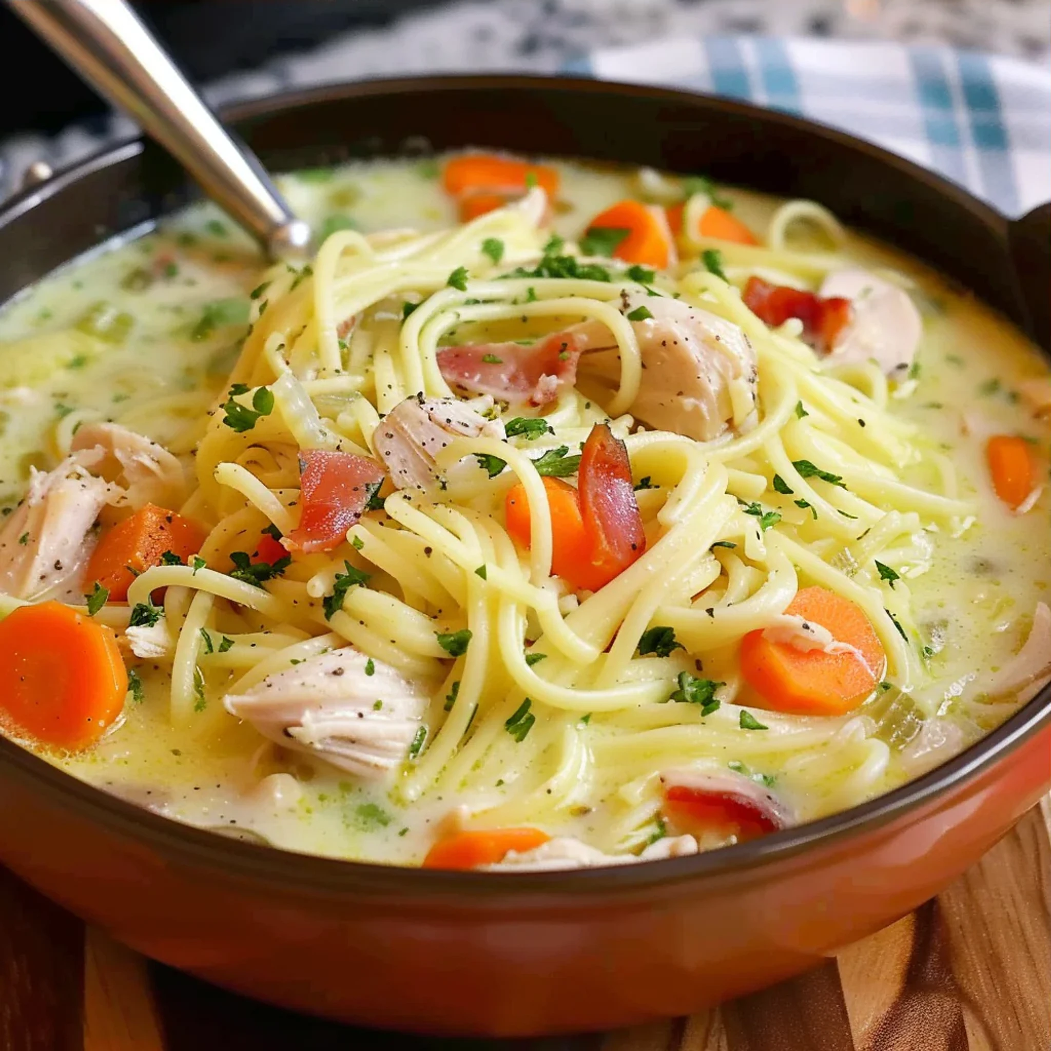 Easy Crack Chicken Noodle Soup Recipe for Healthy Eating - Recipe Image