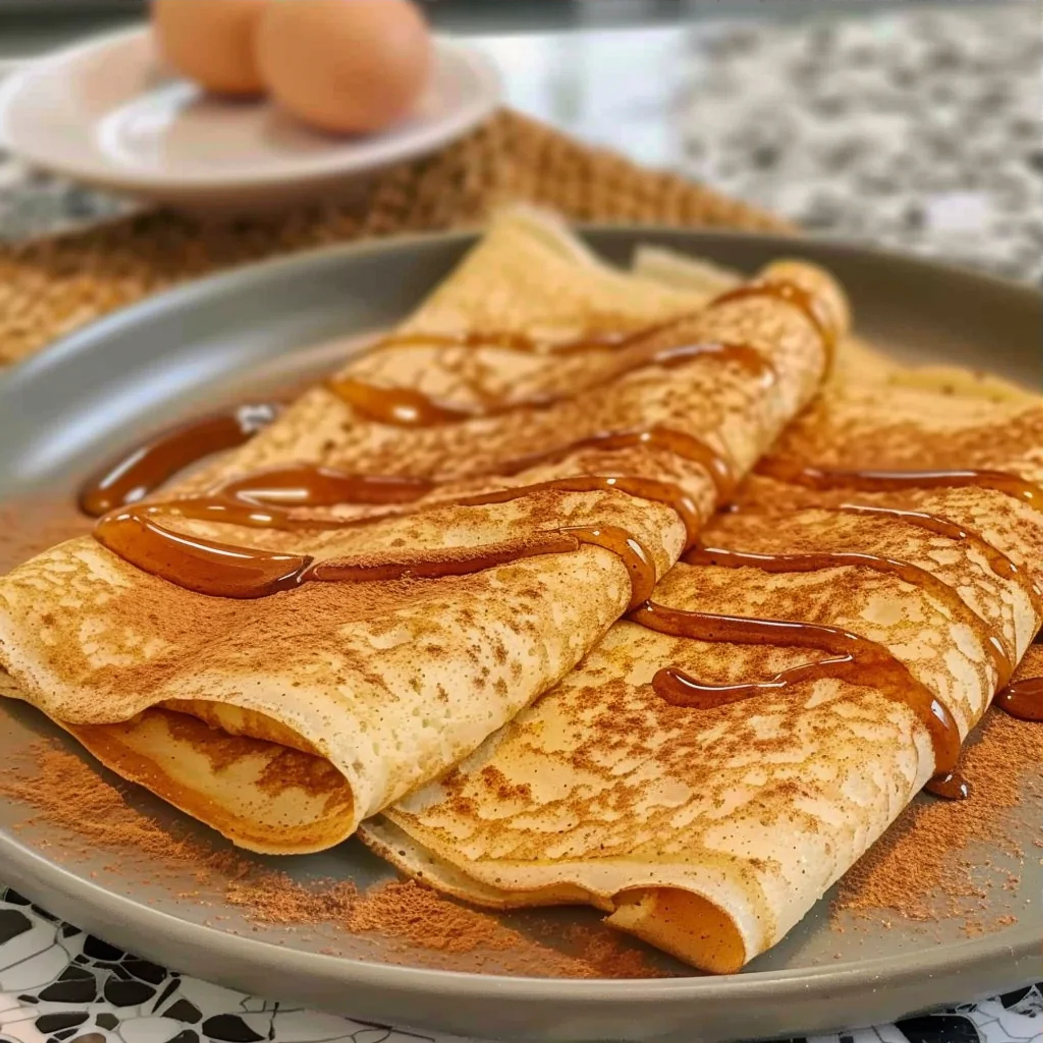 Easy Cinnamon Roll Protein Crepes for Healthy Eating - Recipe Image
