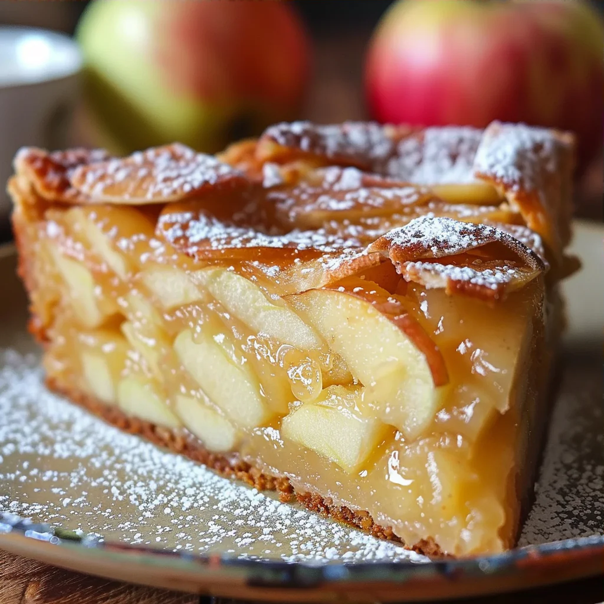 Healthy French Apple Invisible Cake: Easy Recipe to Try - Recipe Image