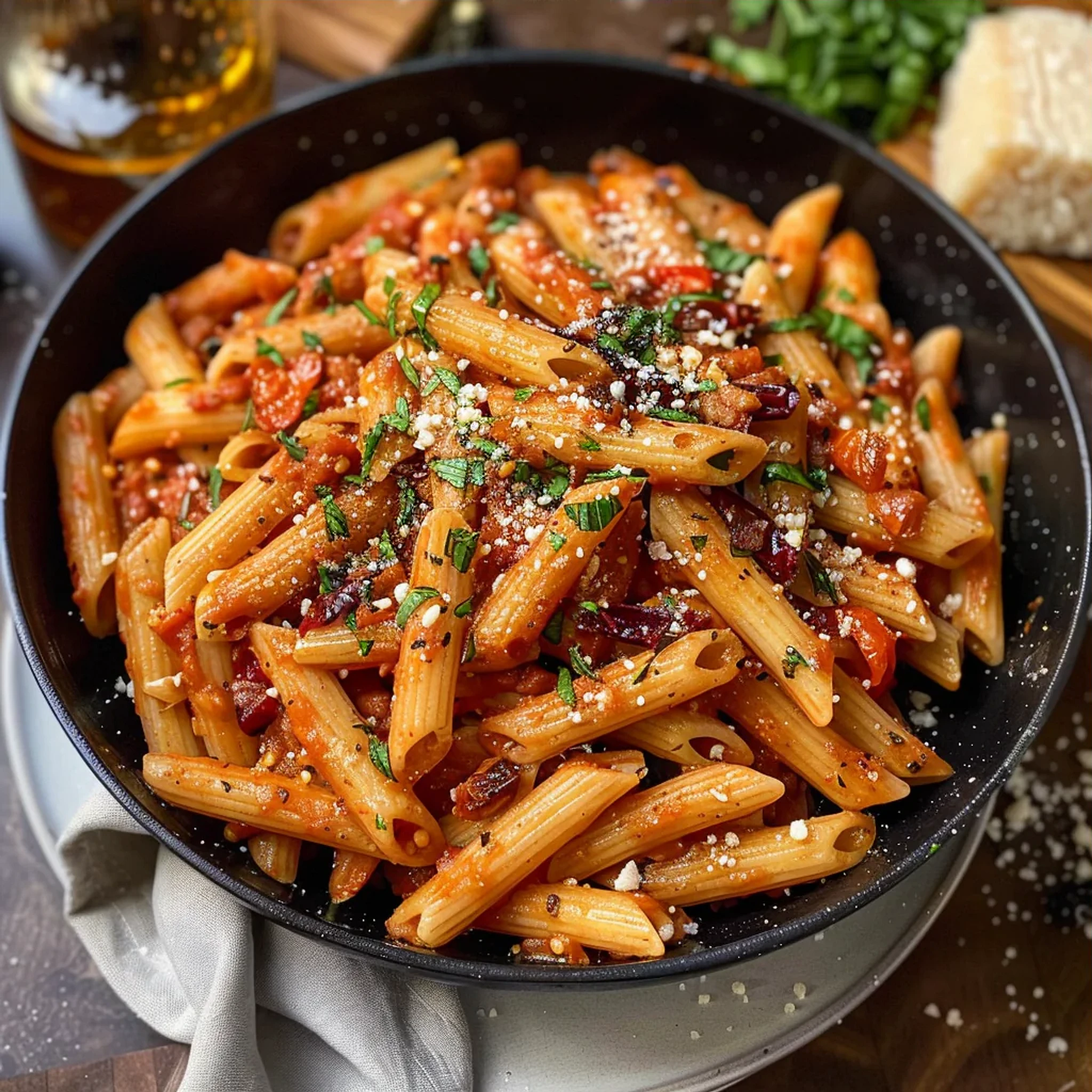 Spicy Penne Arrabbiata: Quick & Easy Italian Recipe - Recipe Image
