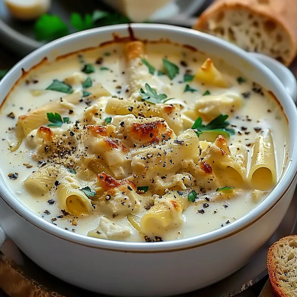 Creamy Alfredo Lasagna Soup – The Ultimate Comfort Dinner - Recipe Image