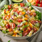 Easy BLT Pasta Salad Recipe with Juicy Tomatoes - Recipe Image