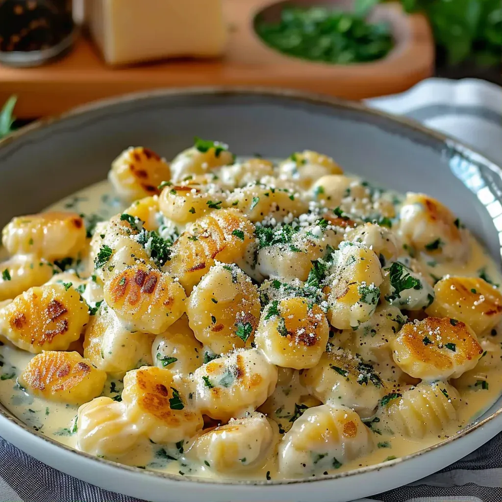 Luxurious Millionaire Gnocchi in Creamy Sauce - Recipe Image