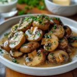 Easy Crockpot Ranch Mushrooms (Set & Forget!) - Recipe Image