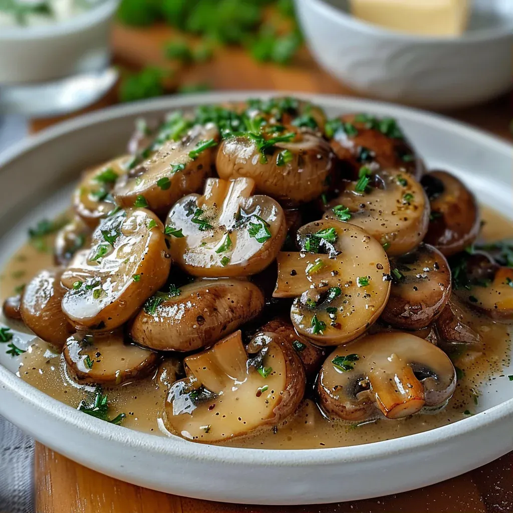 Easy Crockpot Ranch Mushrooms (Set & Forget!) - Recipe Image