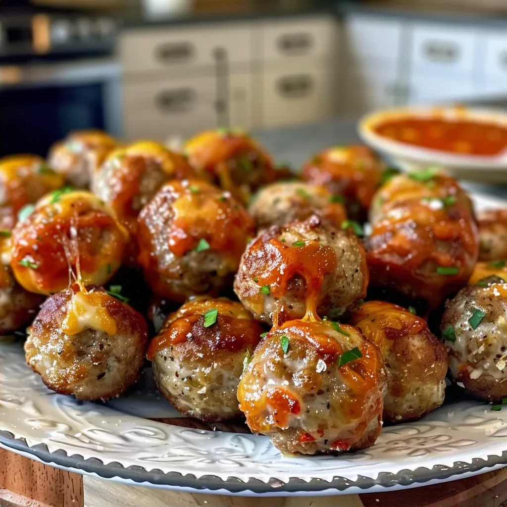 Keto Irresistible Rotel Cream Cheese Sausage Balls – Easy Low Carb Appetizer - Recipe Image