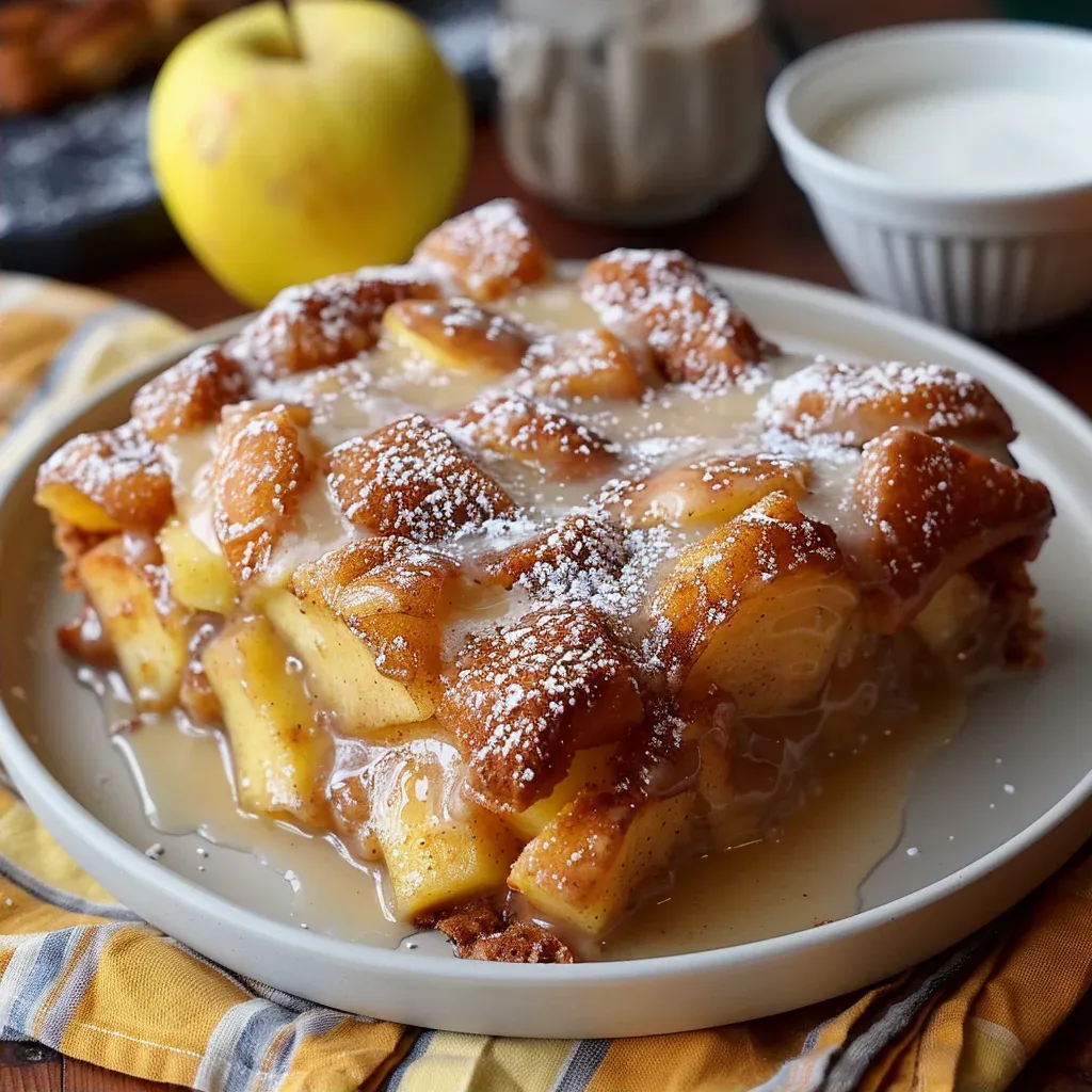 Sweet Apple Fritter Cake with Cinnamon Swirl - Recipe Image