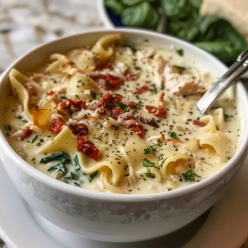 Creamy White Lasagna Soup (Easy One-Pot Dinner!) - Recipe Image