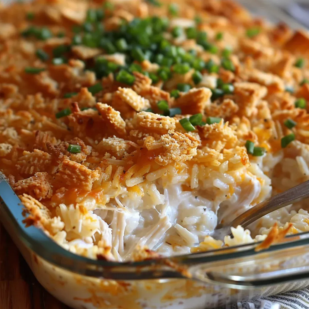 Creamy Ritz Chicken and Rice Casserole Ready in Just 35 Minutes - Recipe Image