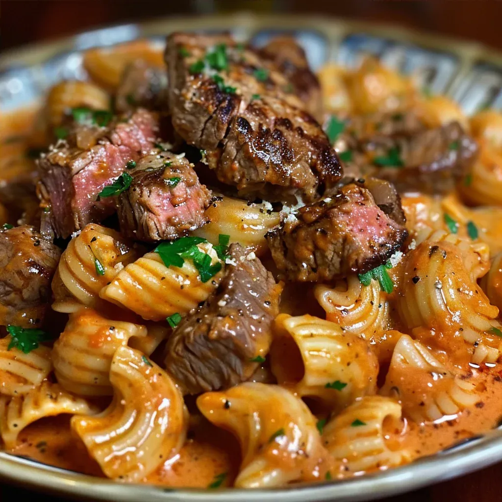 Creamy Paprika Steak and Shells That Melt in Your Mouth Comfort Pasta - Recipe Image