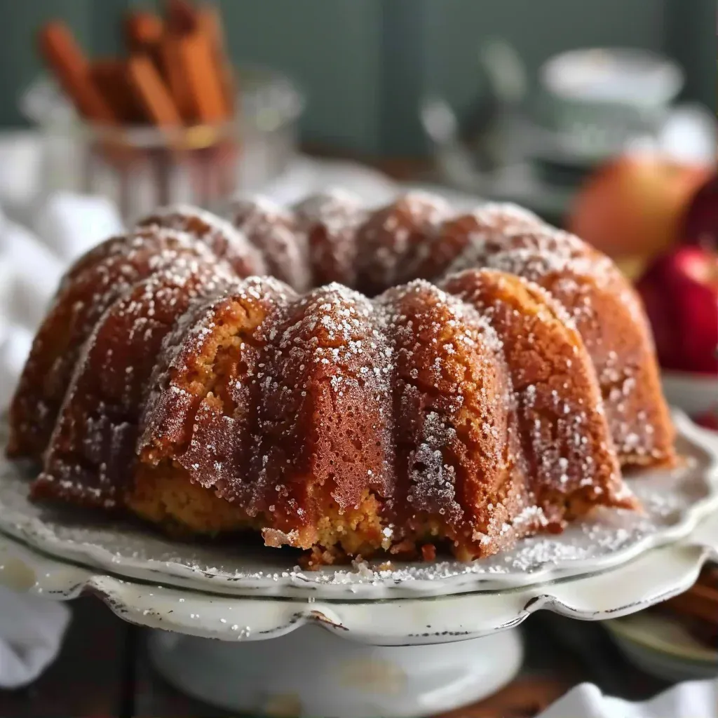 Apple Cider Donut Bundt Cake That Tastes Just Like Fall - Recipe Image