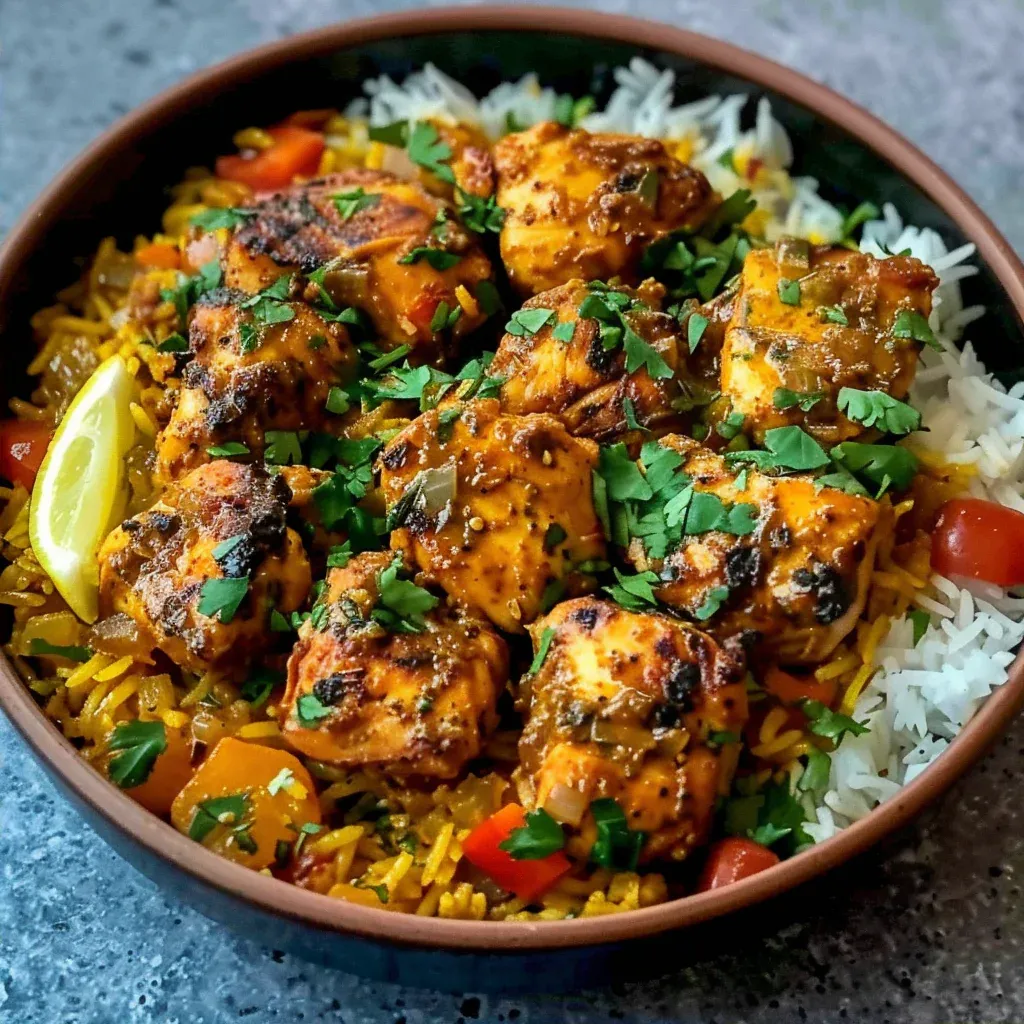 Savory Moroccan Chicken & Rice - Recipe Image
