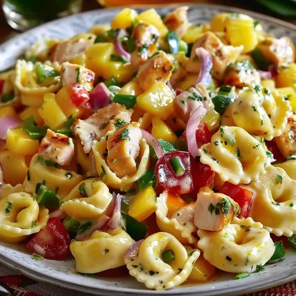 Hawaiian Tortellini Salad Recipe – Sweet & Savory Summer Favorite - Recipe Image