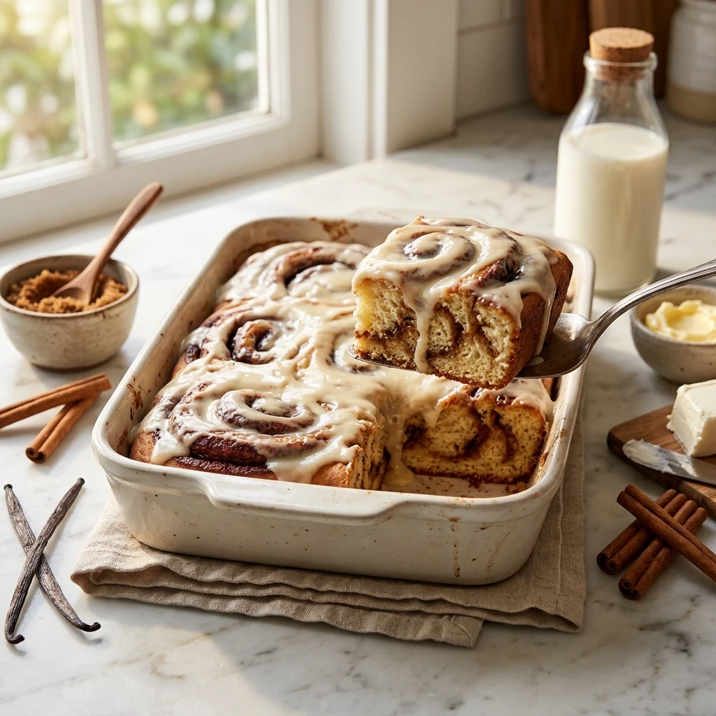 Cinnabon Cinnamon Roll Cake Recipe Everyone Will Love - Recipe Image